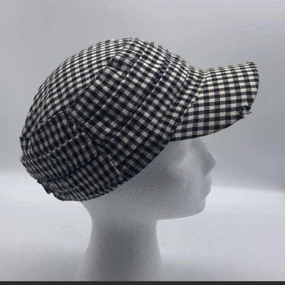 Roxy Checker Board Hat Black White - Picture 2 of 6